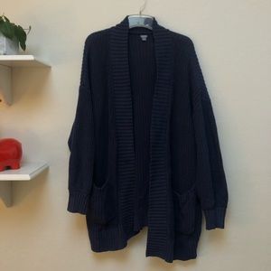 Aerie Navy Bonfire Cardigan